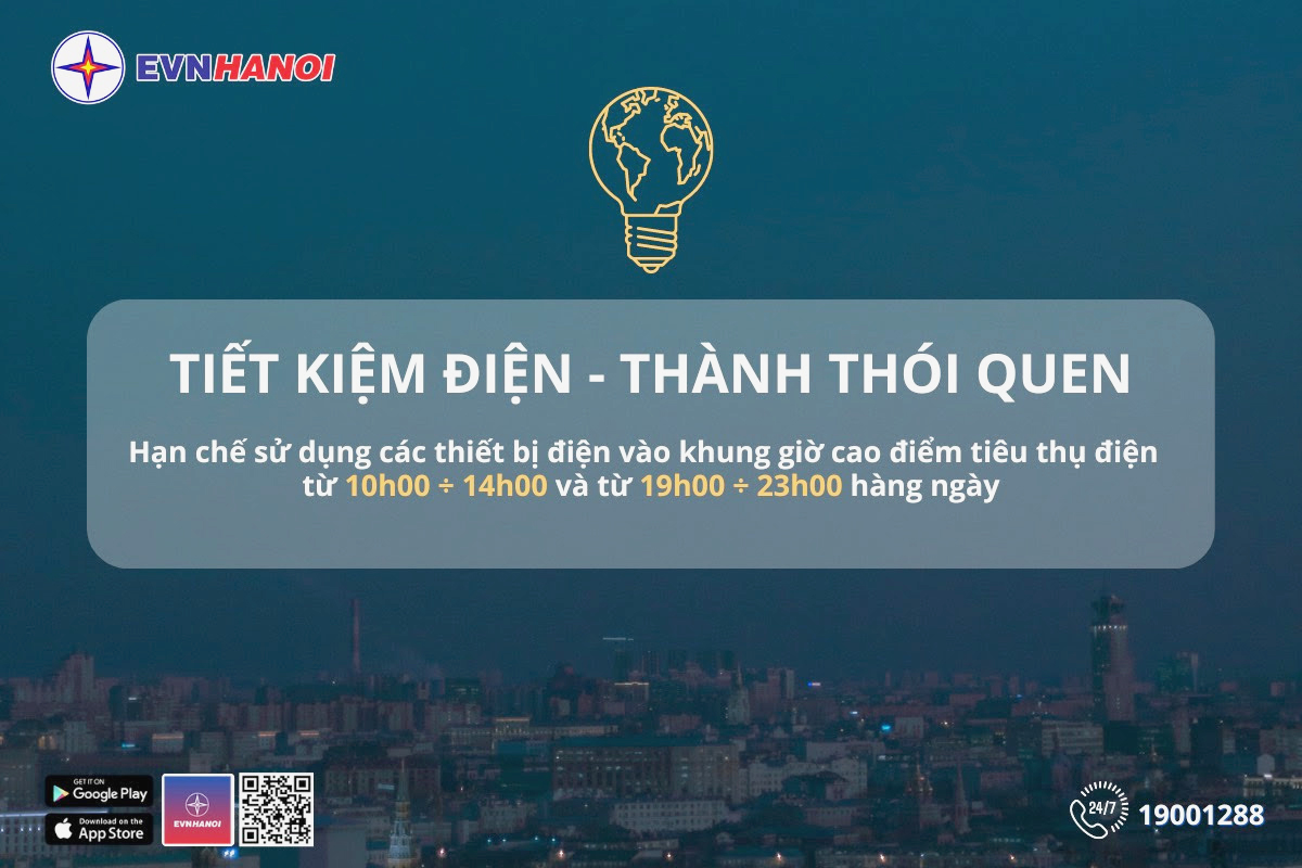 CÔNG TY HUDLANDTS KHUYẾN CÁO SỬ DỤNG ĐIỆN TIẾT KIỆM, HIỆU QUẢ MÙA NẮNG NÓNG 2023