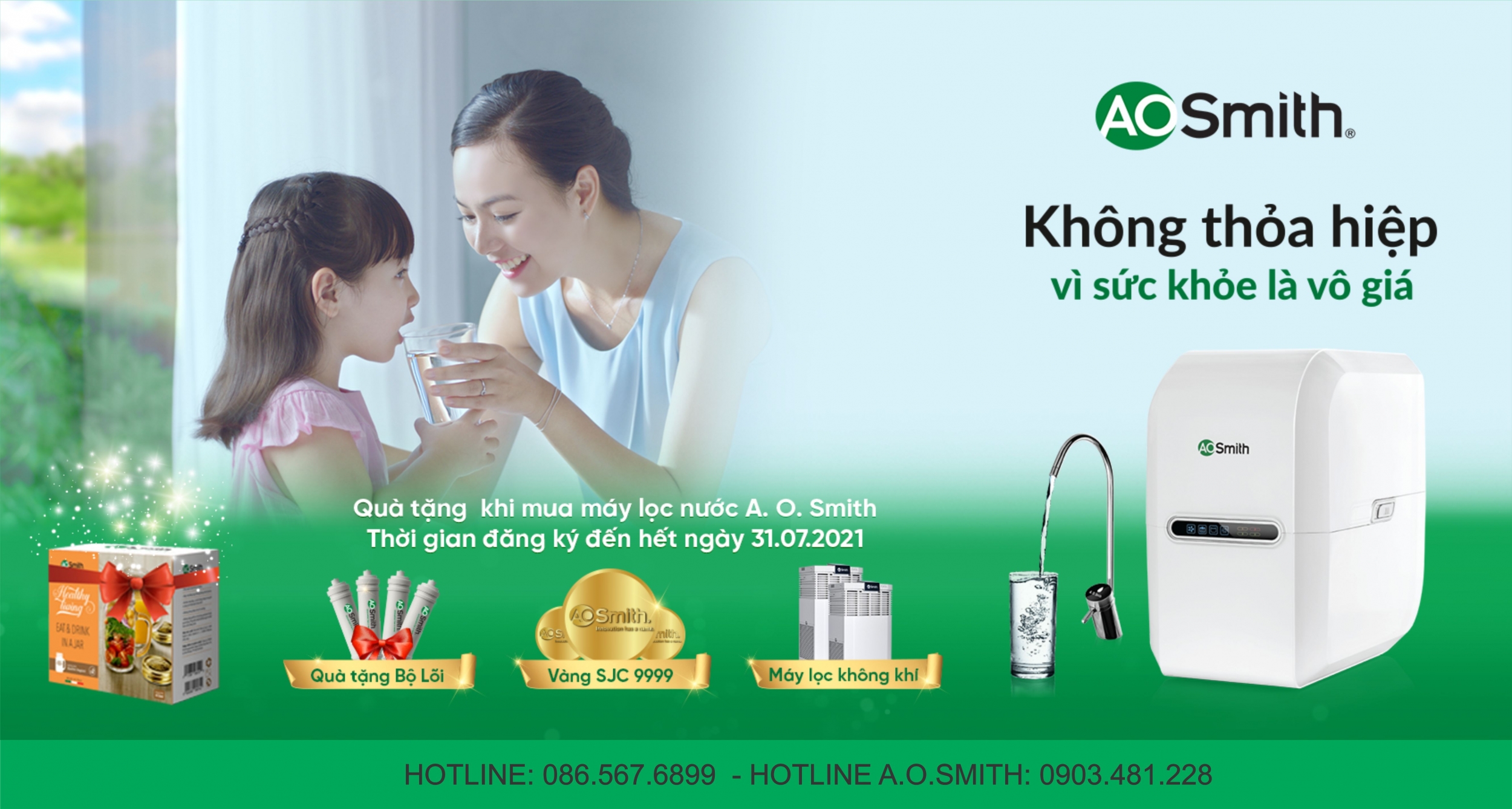 CHƯƠNG TRÌNH DÙNG THỬ MIỄN PHÍ MÁY LỌC NƯỚC A.O.SMITH TẠI TÒA NHÀ VINAHUD CỬU LONG