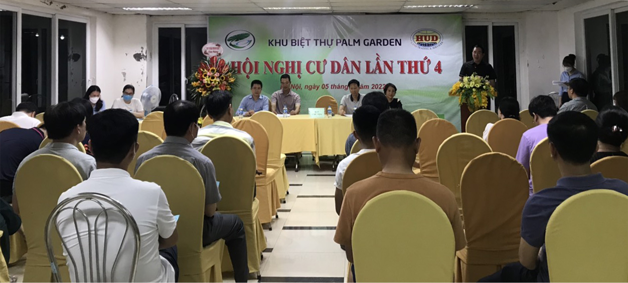 HỘI NGHỊ THƯỜNG NIÊN KHU " BIỆT THỰ VƯỜN CỌ PALM GARDEN"  NĂM 2022